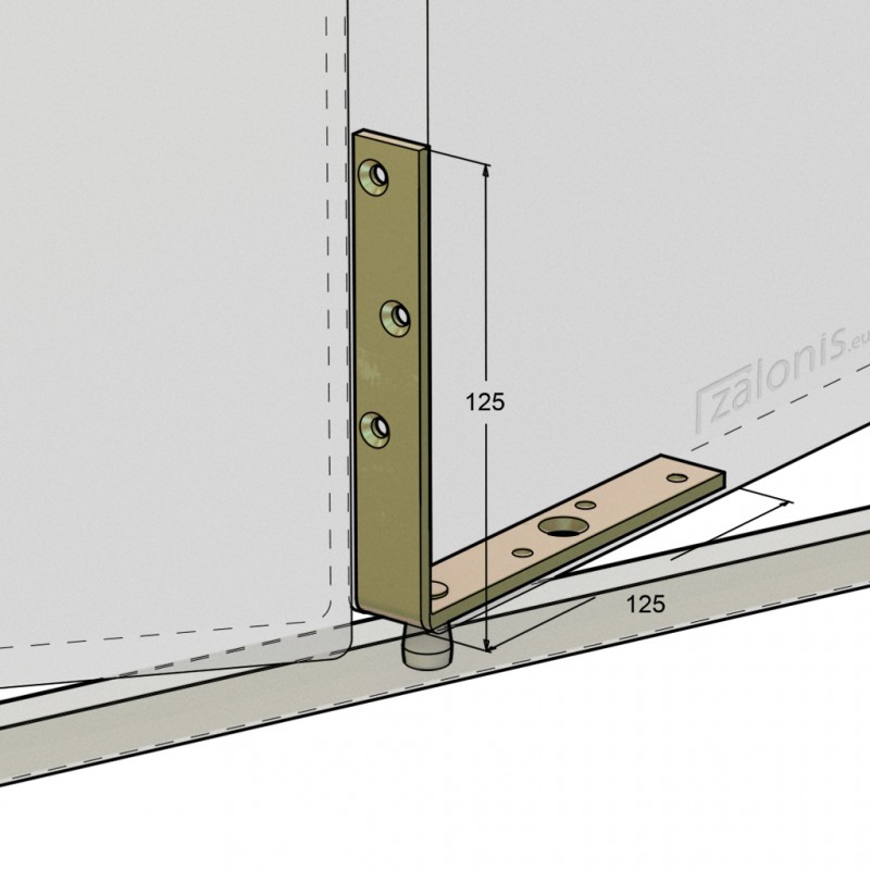 BOTTOM CORNER RAIL FLANGE H32